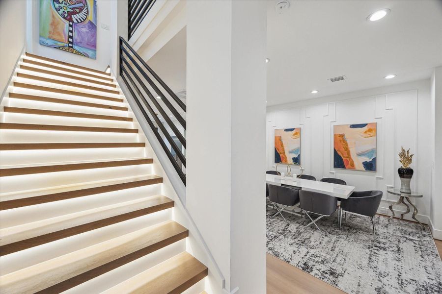 Furnished interior view inside a new home in , Houston (Image 6).