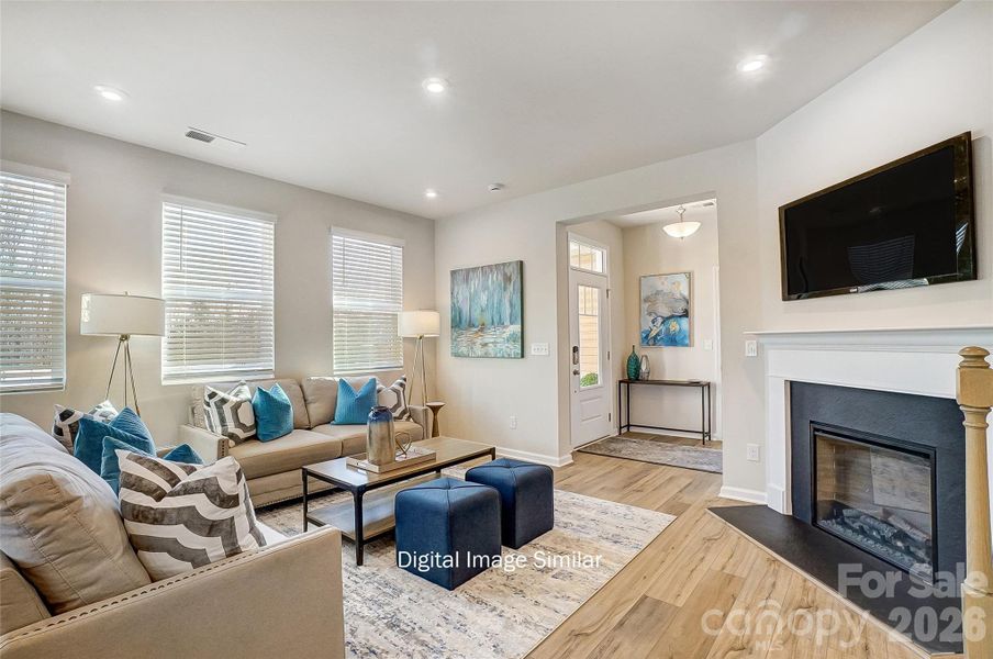 Furnished interior view inside a new home in Bailey Run, Charlotte (Image 11).