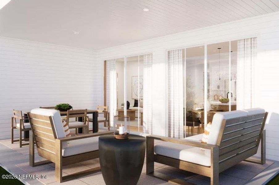 Furnished interior view inside a new home in Seminole Palms Single-Family Homes, Palm Coast (Image 10).