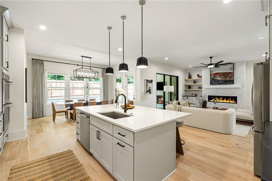 Furnished interior view inside a new home in , Atlanta (Image 29).