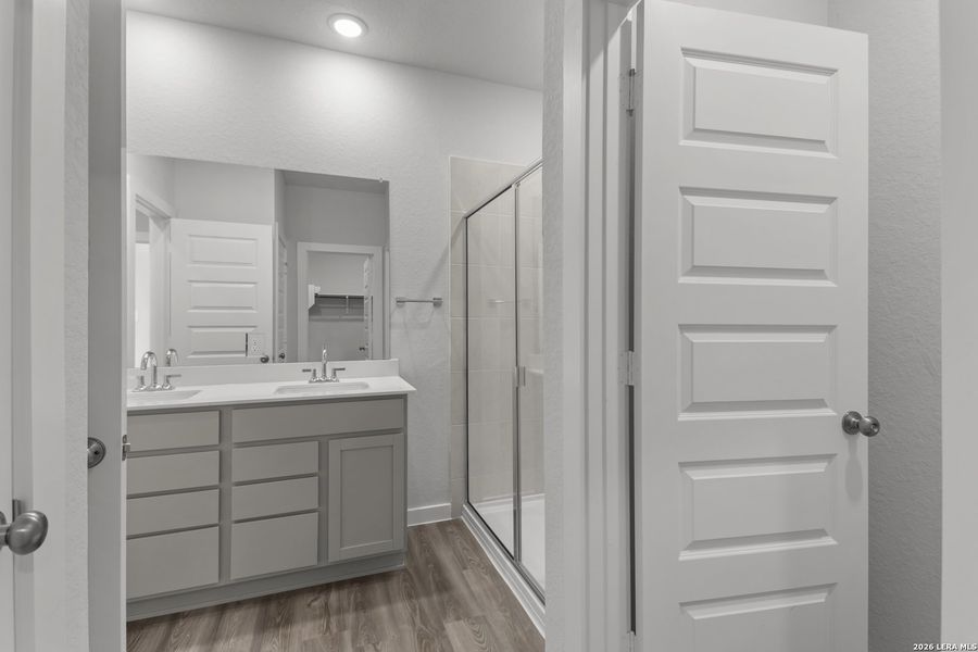 Furnished interior view inside a new home in Hacienda, San Antonio (Image 5).