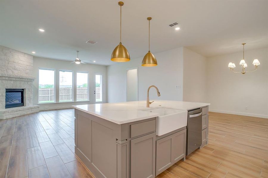 Furnished interior view inside a new home in , Benbrook (Image 7).