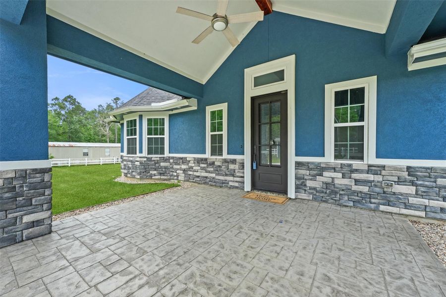 Exterior details and patio area of a home in , Cleveland (Image 2). Exterior details and patio area of a home in , Cleveland (Image 2).