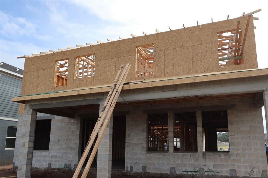 In-progress construction of a new home in Bay Lake Farms, St. Cloud, FL (Image 15).