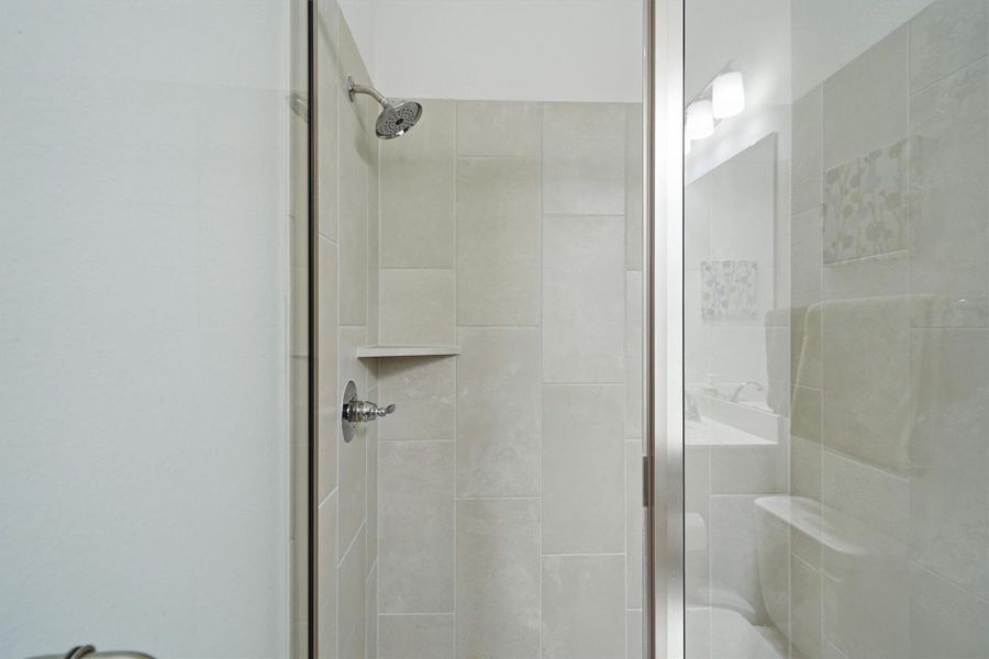 Fully tiled stand alone shower Fully tiled stand alone shower