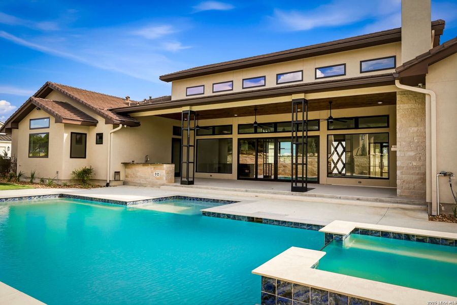 Exterior details and patio area of a home in , Boerne (Image 25).