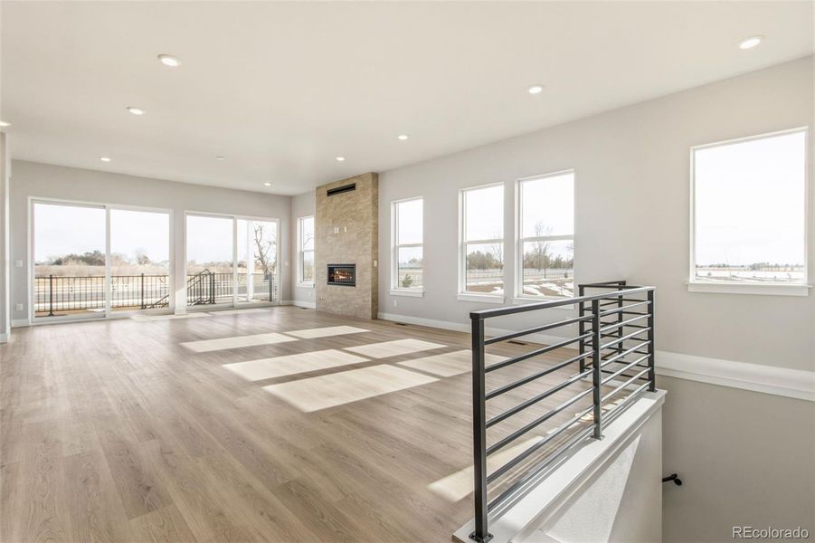 Spacious, unfurnished interior of a new home in Kitchel Lake at Serratoga Falls, Timnath (Image 13).