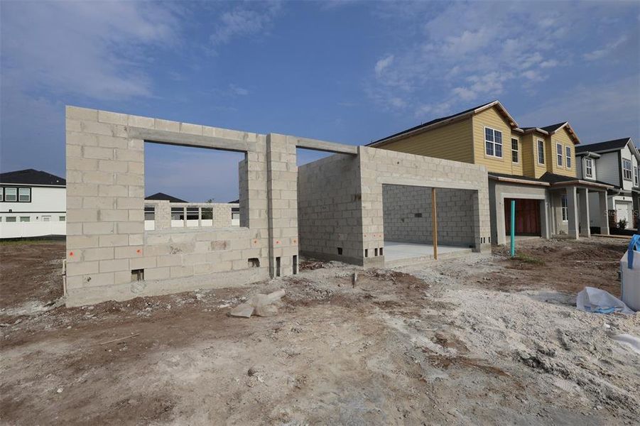 In-progress construction of a new home in Estates at Rivercrest, Sanford, FL (Image 4).