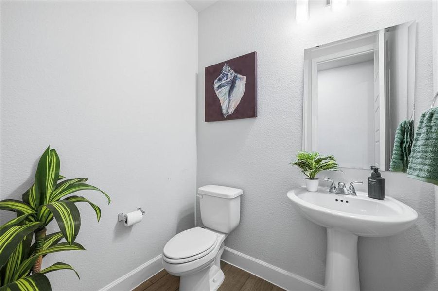 Half bath on first floor