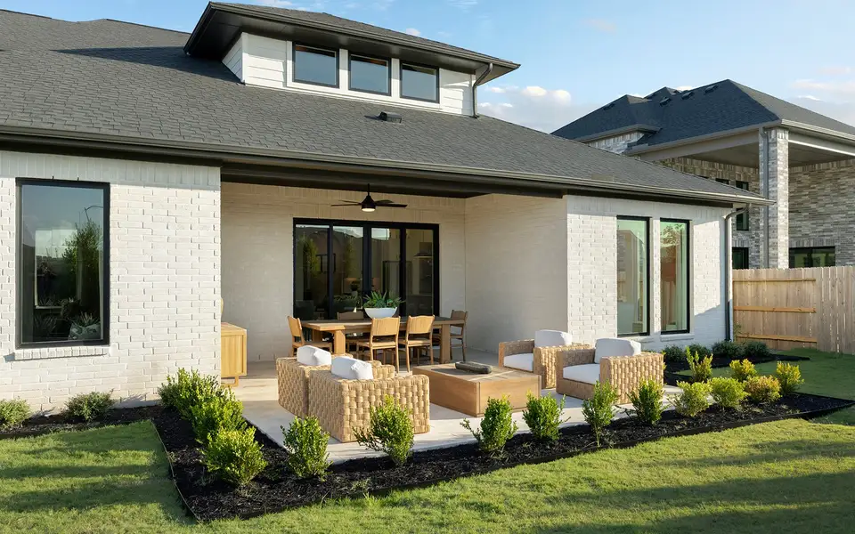 Representative exterior details of a home built from the Broussard by Brookfield Residential in Elyson, Katy (Image 3).