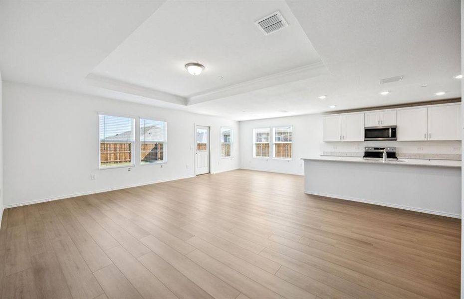 Gathering room with view of main living areas