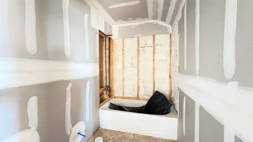 Construction progress – secondary bath