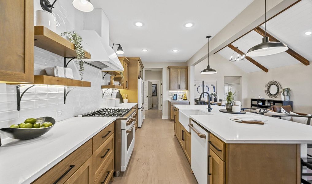 Stunning kitchen with large island