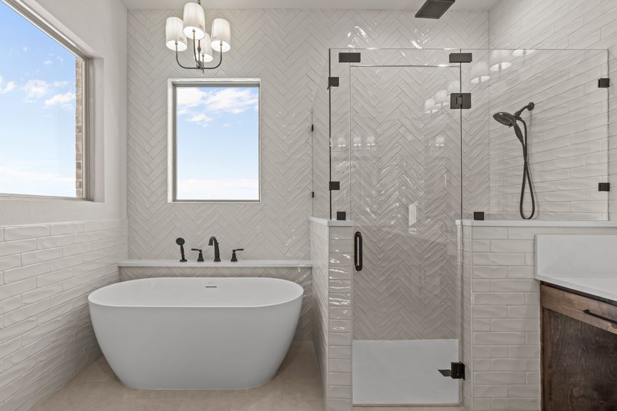 Furnished interior view inside a new home in Parker Meadows, Weatherford (Image 12).