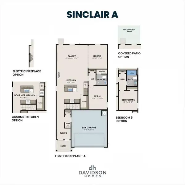2D floor plan layout of this home in Greene Farm, Cartersville, GA (Image 5).