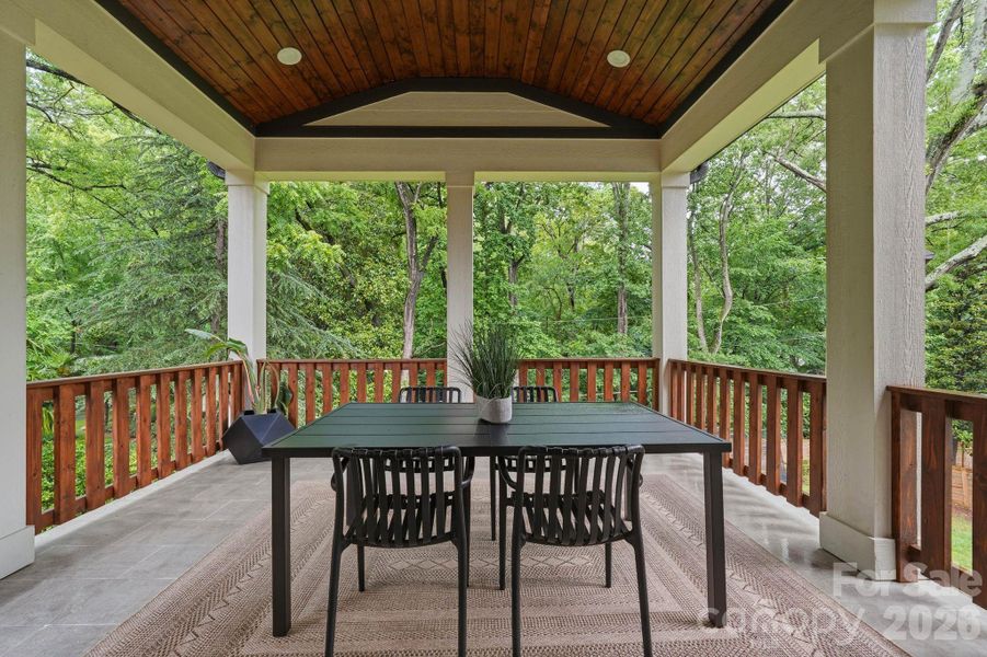 Exterior details and patio area of a home in , Charlotte (Image 27).