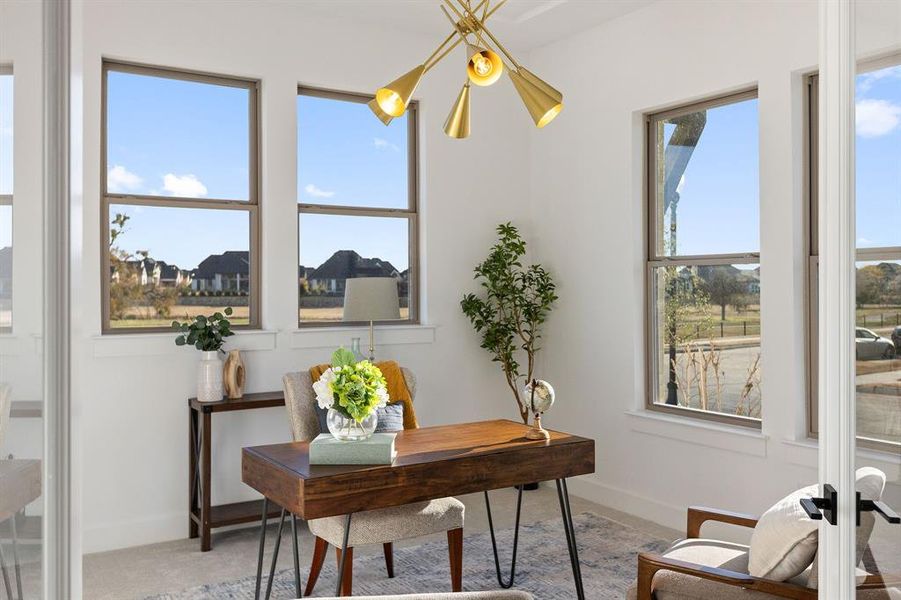 Furnished interior view inside a new home in , Prosper (Image 10).