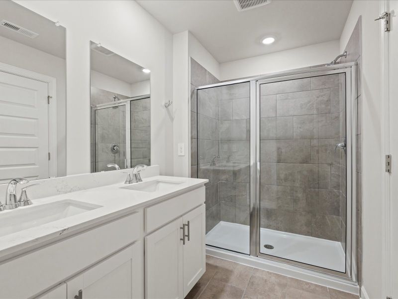 Furnished interior view inside a new home in Northbrook Village Townes, Taylors (Image 9). Furnished interior view inside a new home in Northbrook Village Townes, Taylors (Image 9).