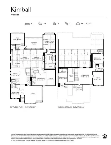 A luxurious floor plan that has ample space for entertaining, our Kimball floor plan offers a sophisticated space where your family can thrive!