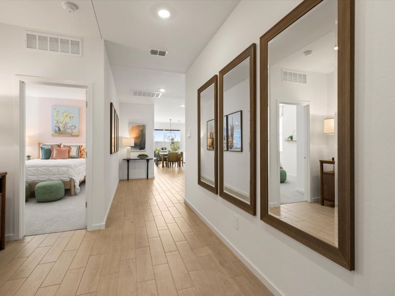 Hallway in Leslie floorplan at Teravalis Hallway in Leslie floorplan at Teravalis