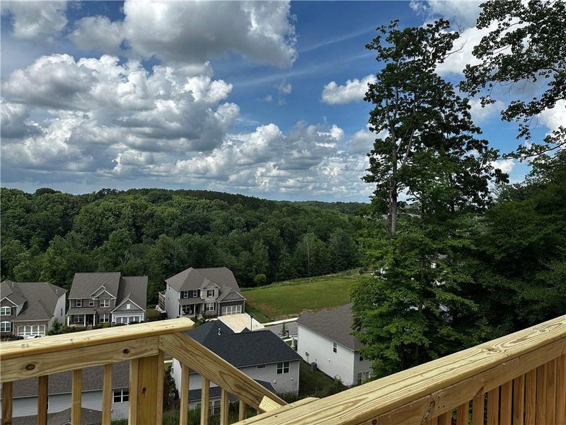 Exterior details and patio area of a home in Sierra Creek, Hoschton (Image 3).
