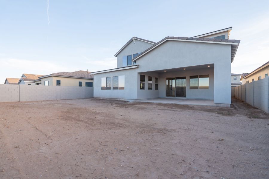 Exterior details and patio area of a home in Soleo, San Tan Valley (Image 3).