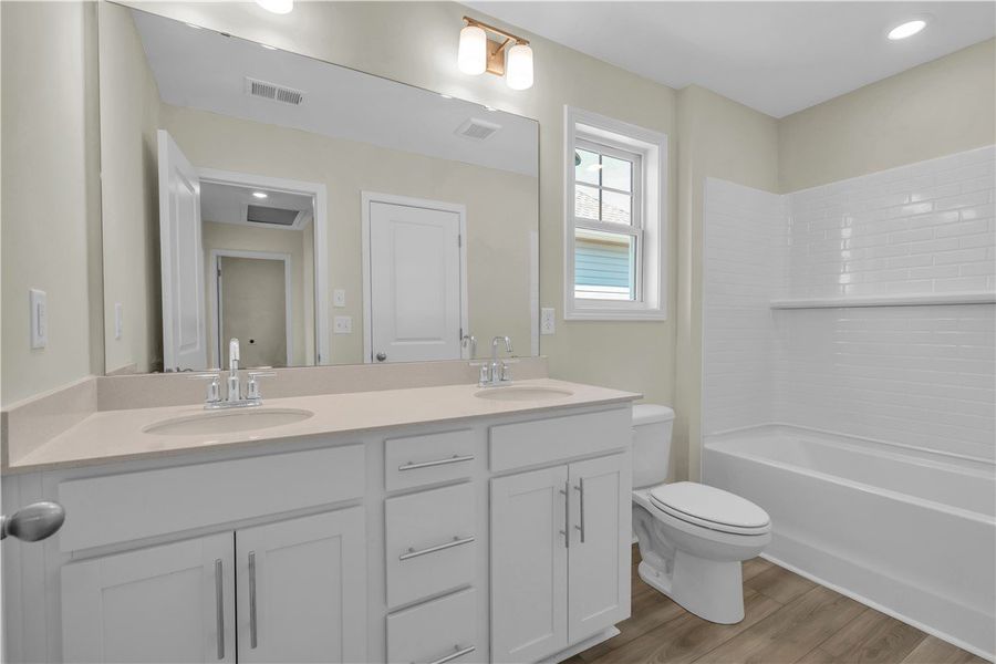 Furnished interior view inside a new home in Brownstone Park, Easley (Image 8).