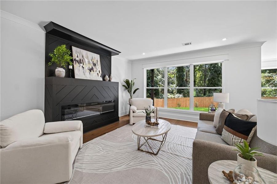 Furnished interior view inside a new home in , Hoschton (Image 12).