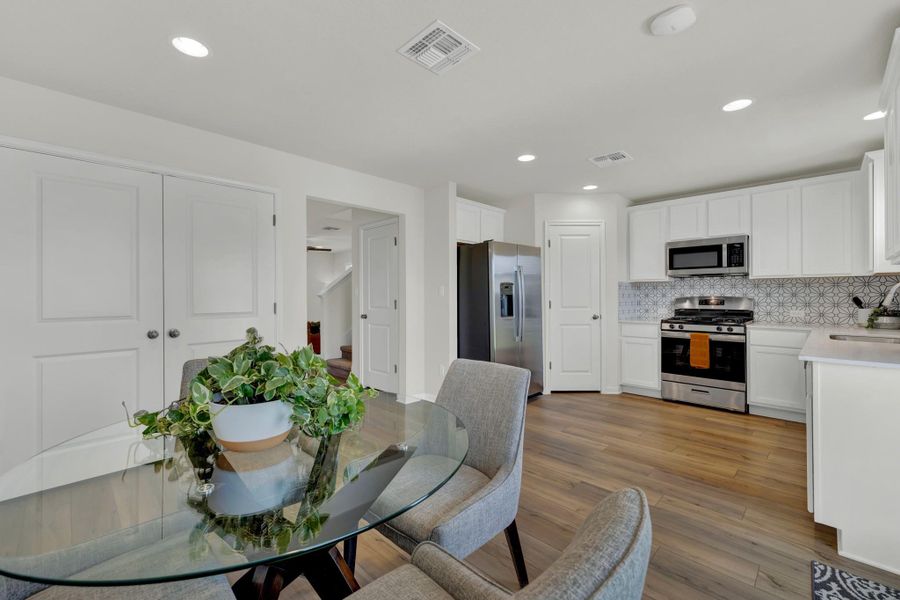 Furnished interior view inside a new home in , San Marcos (Image 11). Furnished interior view inside a new home in , San Marcos (Image 11).