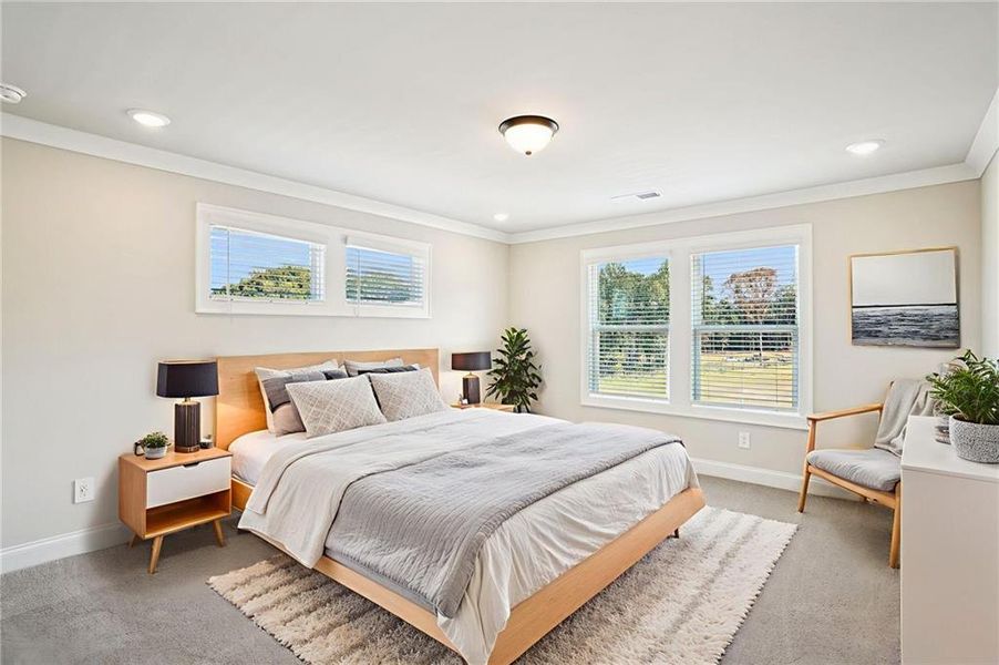 Furnished interior view inside a new home in Hemingway - Highland Series, Cumming (Image 7).