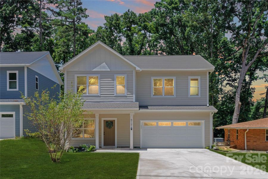 Front exterior of a new home in , Charlotte, NC, highlighting curb appeal (Image 21).