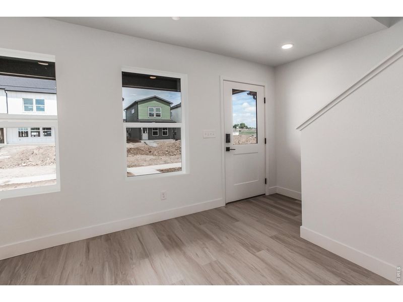 Spacious, unfurnished interior of a new home in Prairie Song Story Collection - Single Family Homes, Windsor (Image 20).