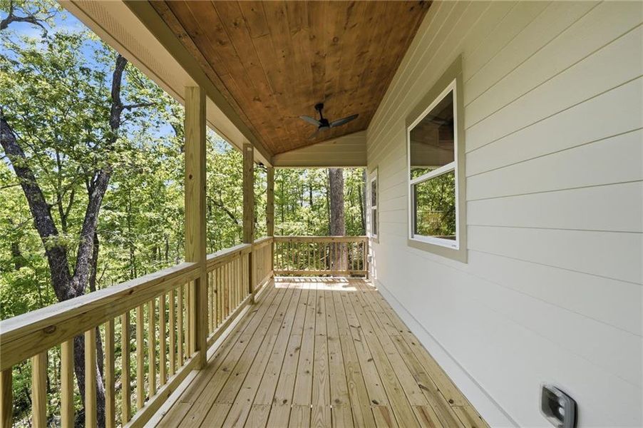 Exterior details and patio area of a home in , Ranger (Image 29).