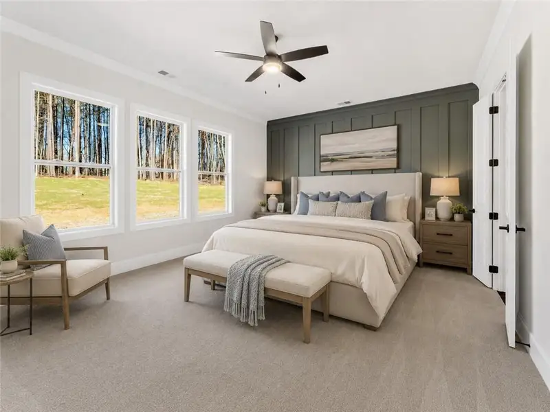 Furnished interior view inside a new home in The Reserve at Knollwood, Canton (Image 9).