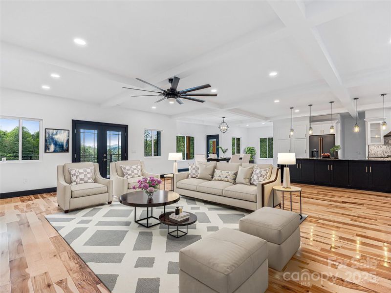 Furnished interior view inside a new home in , Mills River (Image 16).