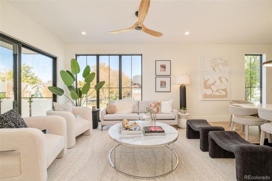 Furnished interior view inside a new home in , Denver (Image 16).