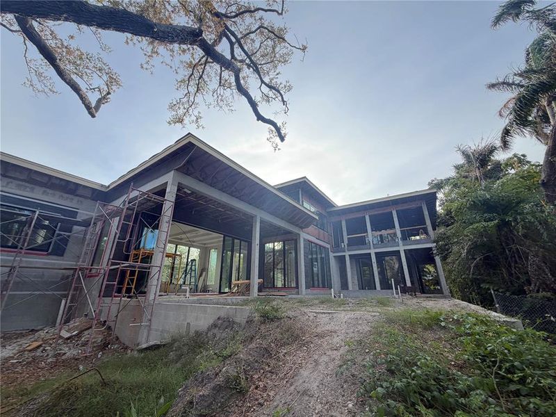 In-progress construction of a new home in , Sarasota, FL (Image 18).