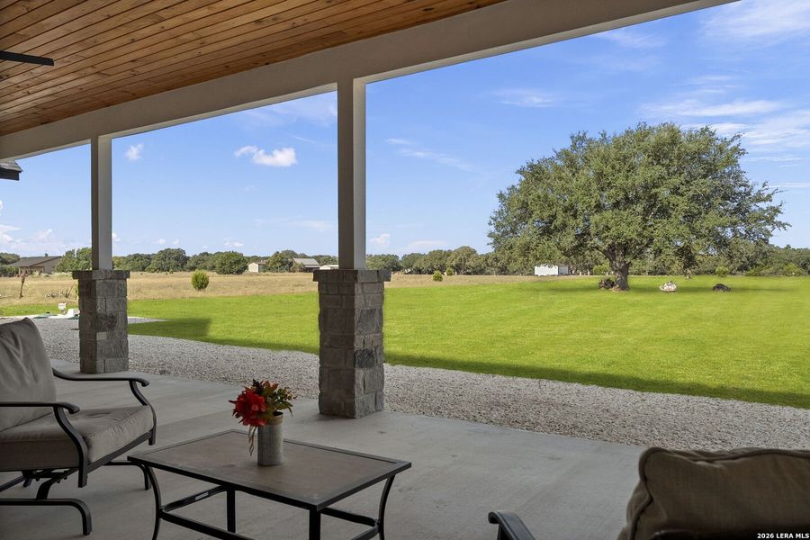Exterior details and patio area of a home in , Bandera (Image 31).