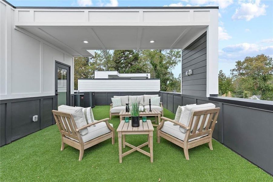 Exterior details and patio area of a home in , Chamblee (Image 24).