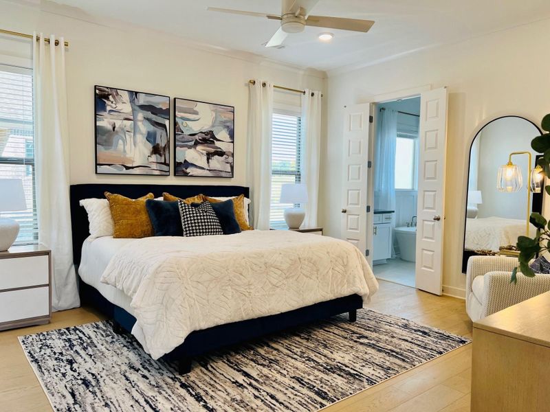 Furnished interior view inside a new home in Twin Oaks, Oakland (Image 10).