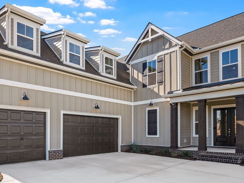 Front exterior of a new home in Shelton Square, Murfreesboro, TN, highlighting curb appeal (Image 2).