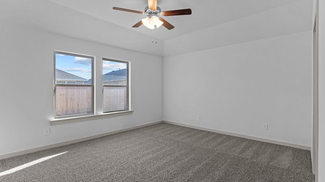 Representative unfurnished interior of a home built from the The Harris by D.R. Horton in Terra Vista, Lubbock (Image 13). Representative unfurnished interior of a home built from the The Harris by D.R. Horton in Terra Vista, Lubbock (Image 13).