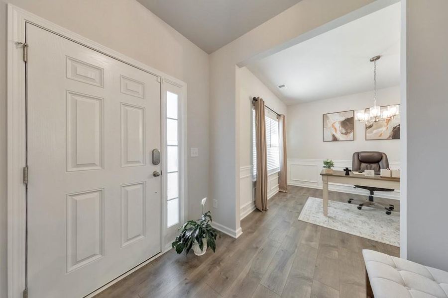 Furnished interior view inside a new home in Old Lost Mountain Estates, Powder Springs (Image 21).