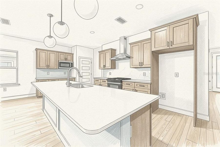 Furnished interior view inside a new home in , Newberry (Image 9).