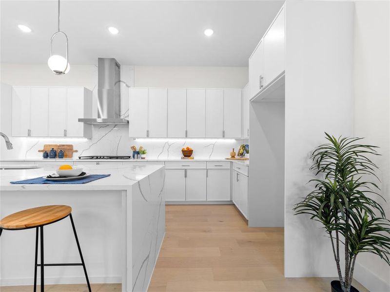 Furnished interior view inside a new home in , Dallas (Image 17).