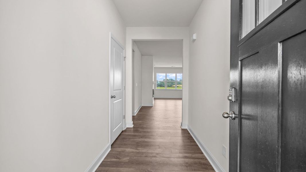 Representative unfurnished interior of a home built from the Booth by D.R. Horton in Villa Grande, Winterville (Image 15). Representative unfurnished interior of a home built from the Booth by D.R. Horton in Villa Grande, Winterville (Image 15).