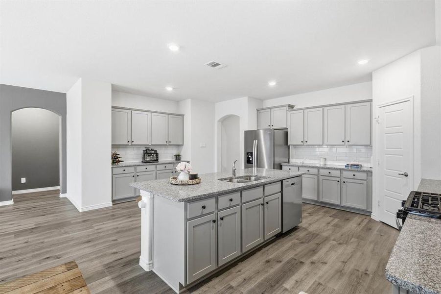 Furnished interior view inside a new home in , Aubrey (Image 29).