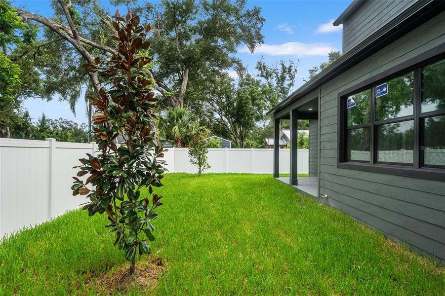 Exterior details and patio area of a home in , Tampa (Image 34).