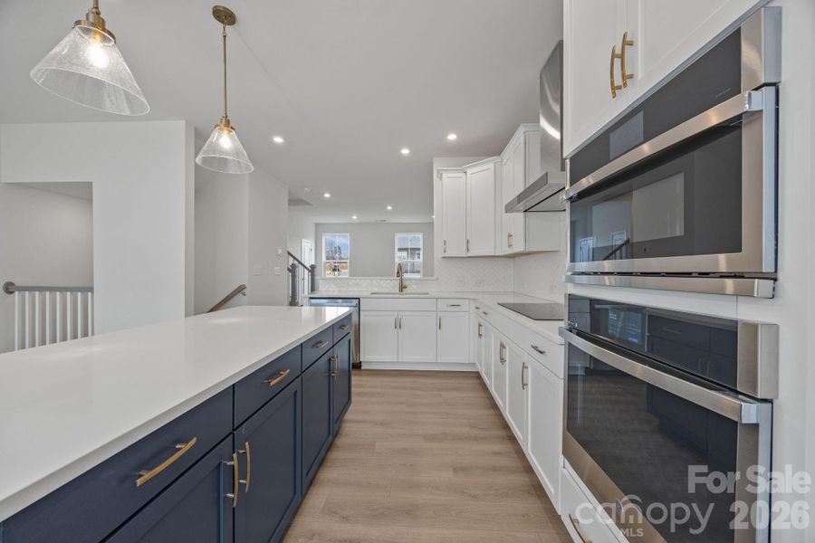 Furnished interior view inside a new home in The River District Townhomes, Charlotte (Image 9).