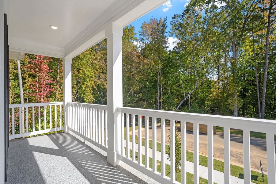 Exterior details and patio area of a home in Georgias Landing, Raleigh (Image 3).